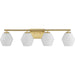 Progress Canada - Four Light Vanity - Copeland - Brushed Gold- Union Lighting Luminaires Decor