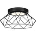 Progress Canada - LED Flush Mount - Geodesic LED - Matte Black- Union Lighting Luminaires Decor