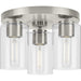 Progress Canada - Three Light Flush Mount - Cofield - Brushed Nickel- Union Lighting Luminaires Decor