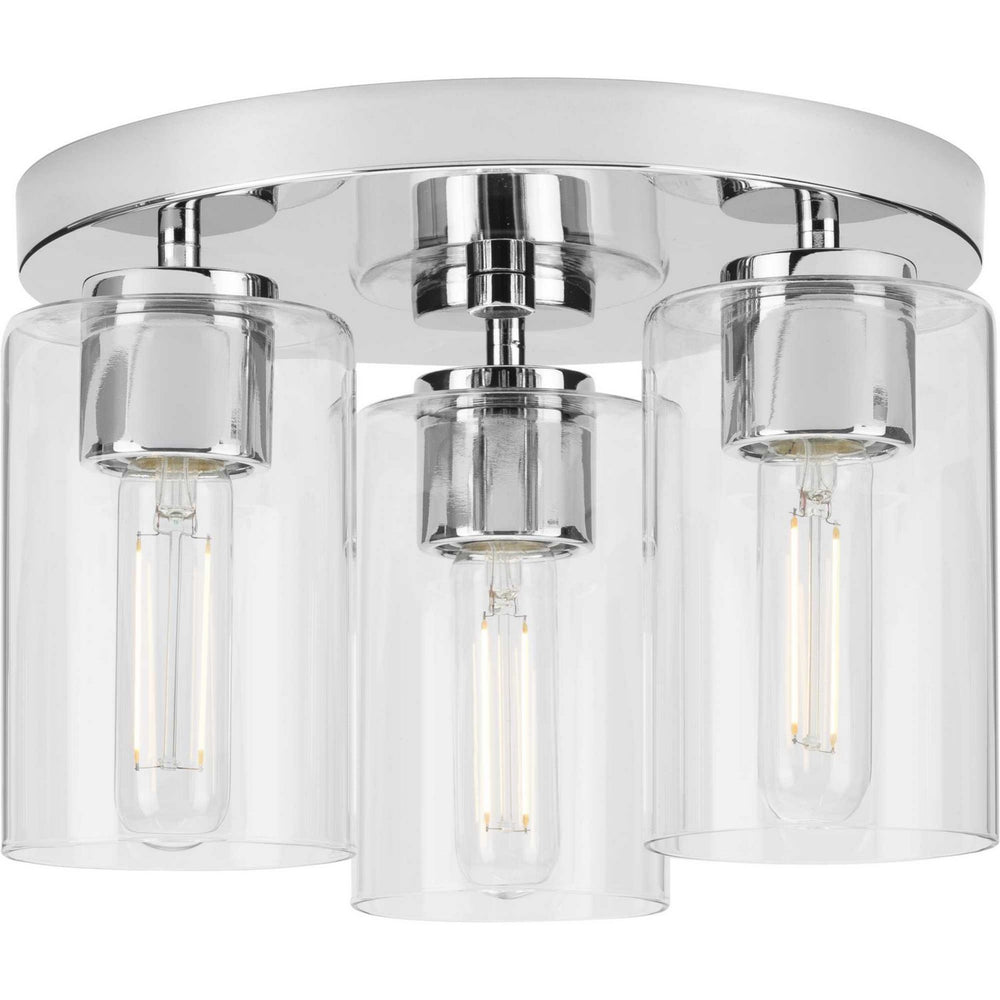 Progress Canada - Three Light Flush Mount - Cofield - Polished Chrome- Union Lighting Luminaires Decor