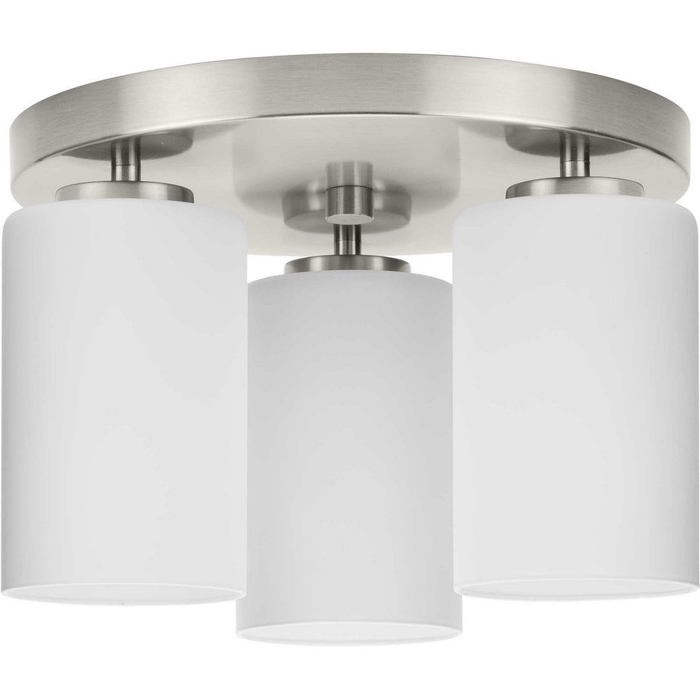 Progress Canada - Three Light Flush Mount - Cofield - Brushed Nickel- Union Lighting Luminaires Decor