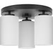 Progress Canada - Three Light Flush Mount - Cofield - Matte Black- Union Lighting Luminaires Decor
