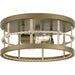 Progress Canada - Two Light Flush Mount - Lattimore - Aged Brass- Union Lighting Luminaires Decor