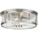 Progress Canada - Two Light Flush Mount - Gilliam - Brushed Nickel- Union Lighting Luminaires Decor