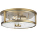 Progress Canada - Two Light Flush Mount - Gilliam - Vintage Brass- Union Lighting Luminaires Decor