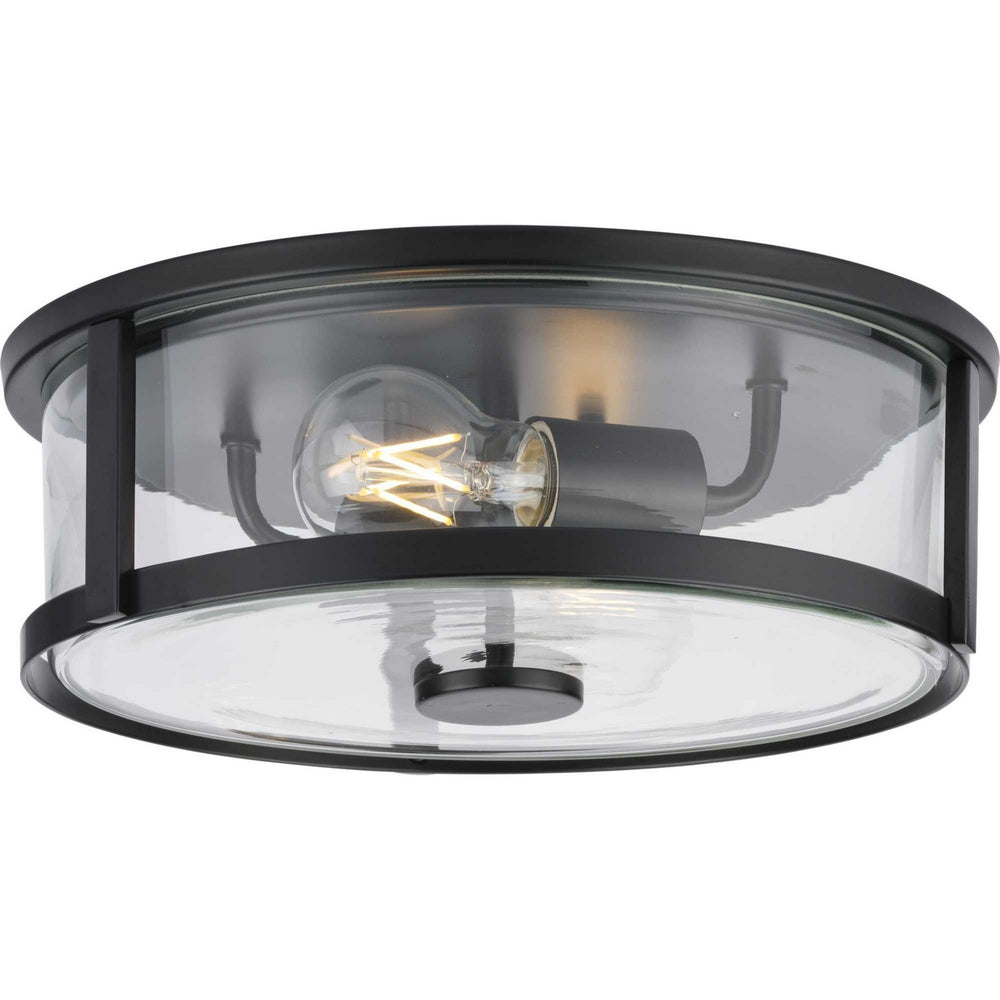 Progress Canada - Two Light Flush Mount - Gilliam - Matte Black- Union Lighting Luminaires Decor