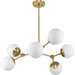 Progress Canada - Six Light Chandelier - Haas - Brushed Bronze- Union Lighting Luminaires Decor