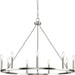 Progress Canada - Nine Light Chandelier - Gilliam - Brushed Nickel- Union Lighting Luminaires Decor