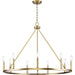 Progress Canada - Nine Light Chandelier - Gilliam - Vintage Brass- Union Lighting Luminaires Decor
