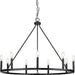 Progress Canada - Nine Light Chandelier - Gilliam - Matte Black- Union Lighting Luminaires Decor