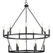 Progress Canada - 15 Light Chandelier - Gilliam - Matte Black- Union Lighting Luminaires Decor