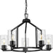 Progress Canada - Five Light Chandelier - Goodwin - Matte Black- Union Lighting Luminaires Decor