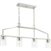 Progress Canada - Four Light Island Pendant - Goodwin - Brushed Nickel- Union Lighting Luminaires Decor