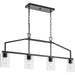 Progress Canada - Four Light Island Pendant - Goodwin - Matte Black- Union Lighting Luminaires Decor