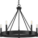 Progress Canada - Five Light Chandelier - Breckenridge - Matte Black- Union Lighting Luminaires Decor