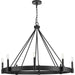 Progress Canada - Eight Light Chandelier - Breckenridge - Matte Black- Union Lighting Luminaires Decor