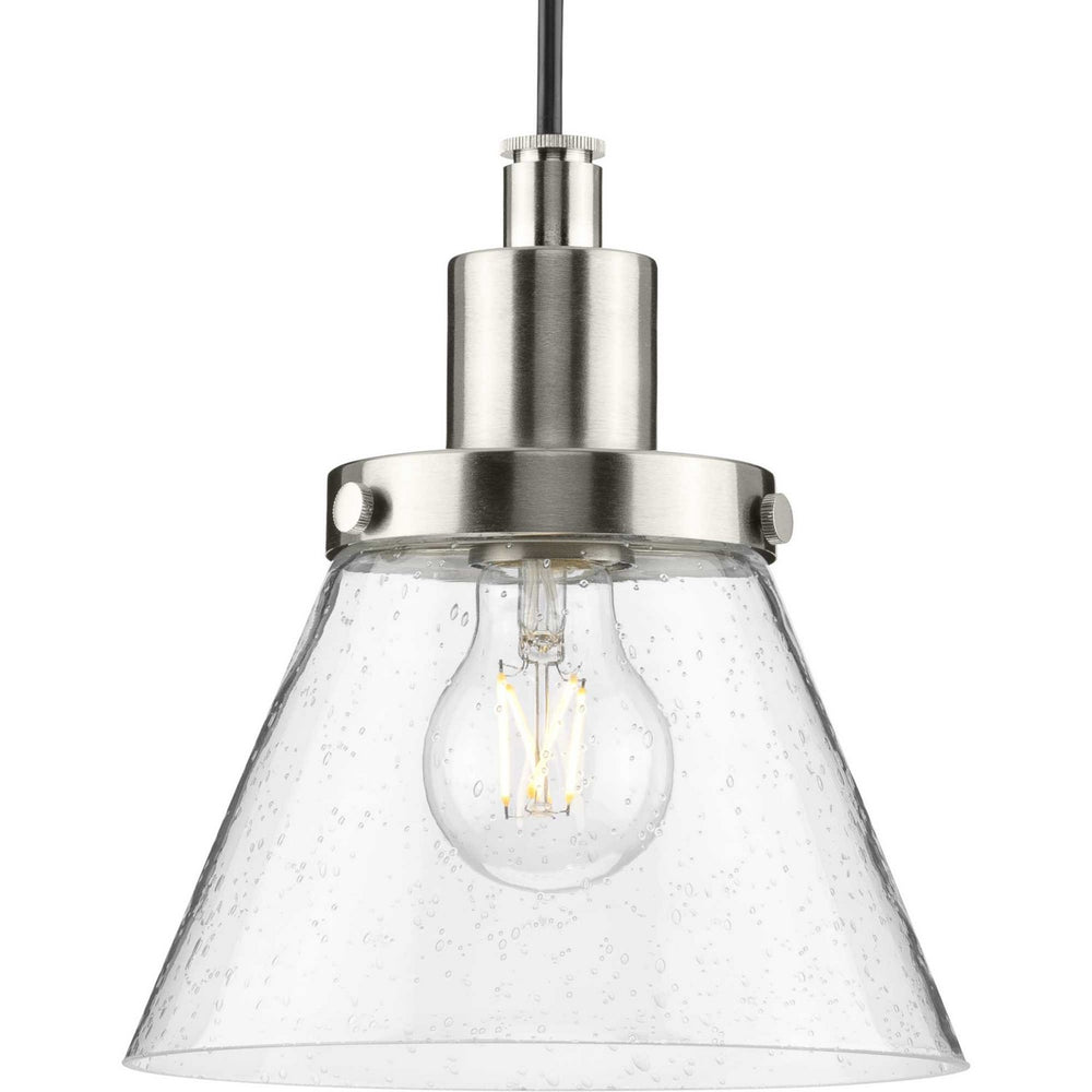 Progress Canada - One Light Pendant - Hinton - Brushed Nickel- Union Lighting Luminaires Decor