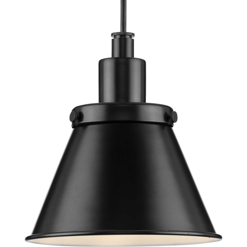 Progress Canada - One Light Pendant - Hinton - Matte Black- Union Lighting Luminaires Decor