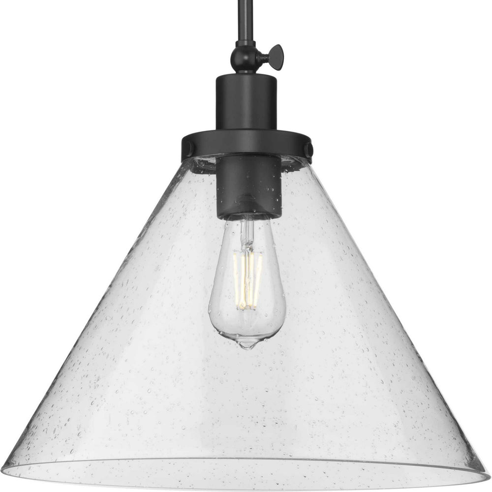 Progress Canada - One Light Pendant - Hinton - Matte Black- Union Lighting Luminaires Decor