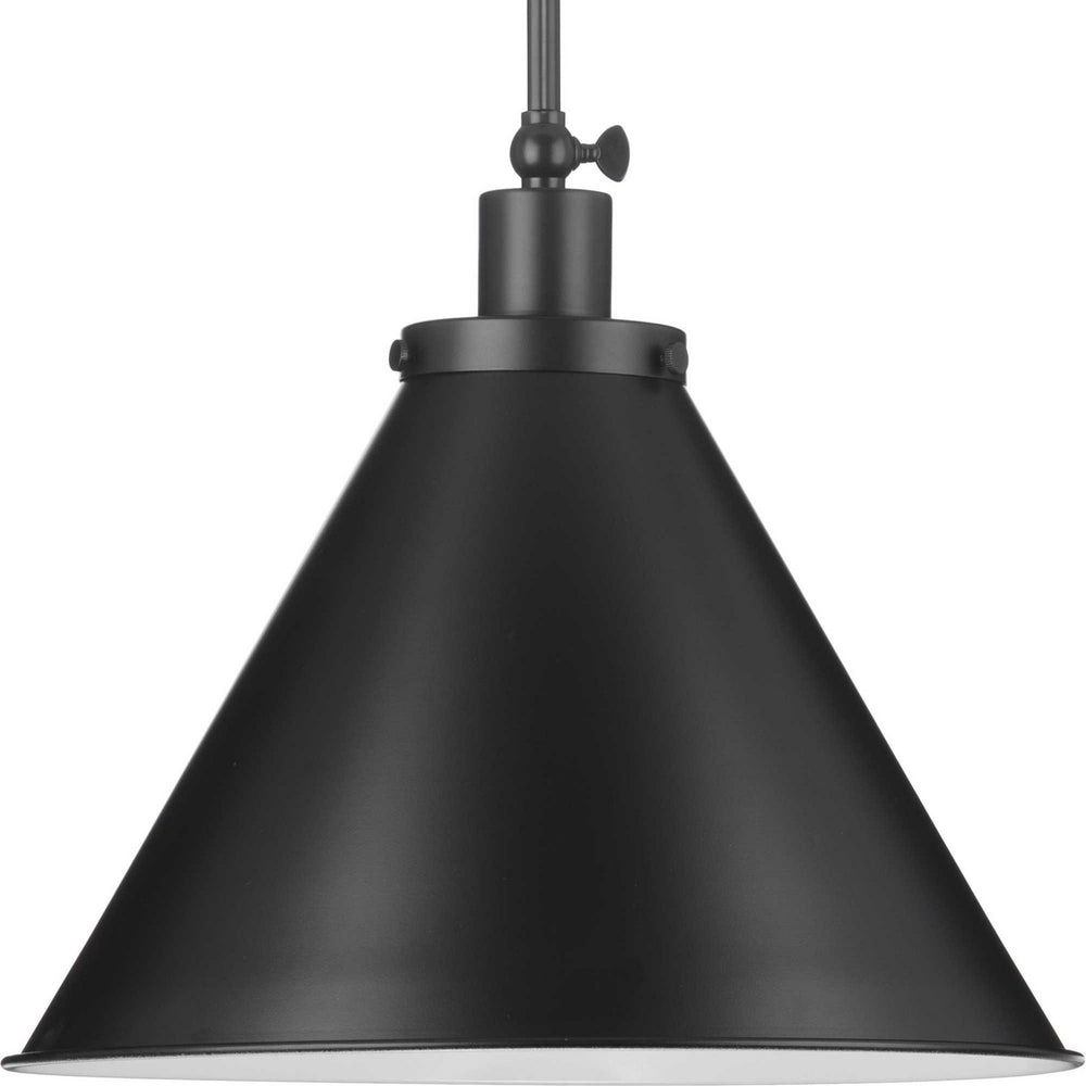 Progress Canada - One Light Pendant - Hinton - Matte Black- Union Lighting Luminaires Decor