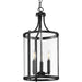 Progress Canada - Three Light Hall & Foyer Light - Gilliam - Matte Black- Union Lighting Luminaires Decor