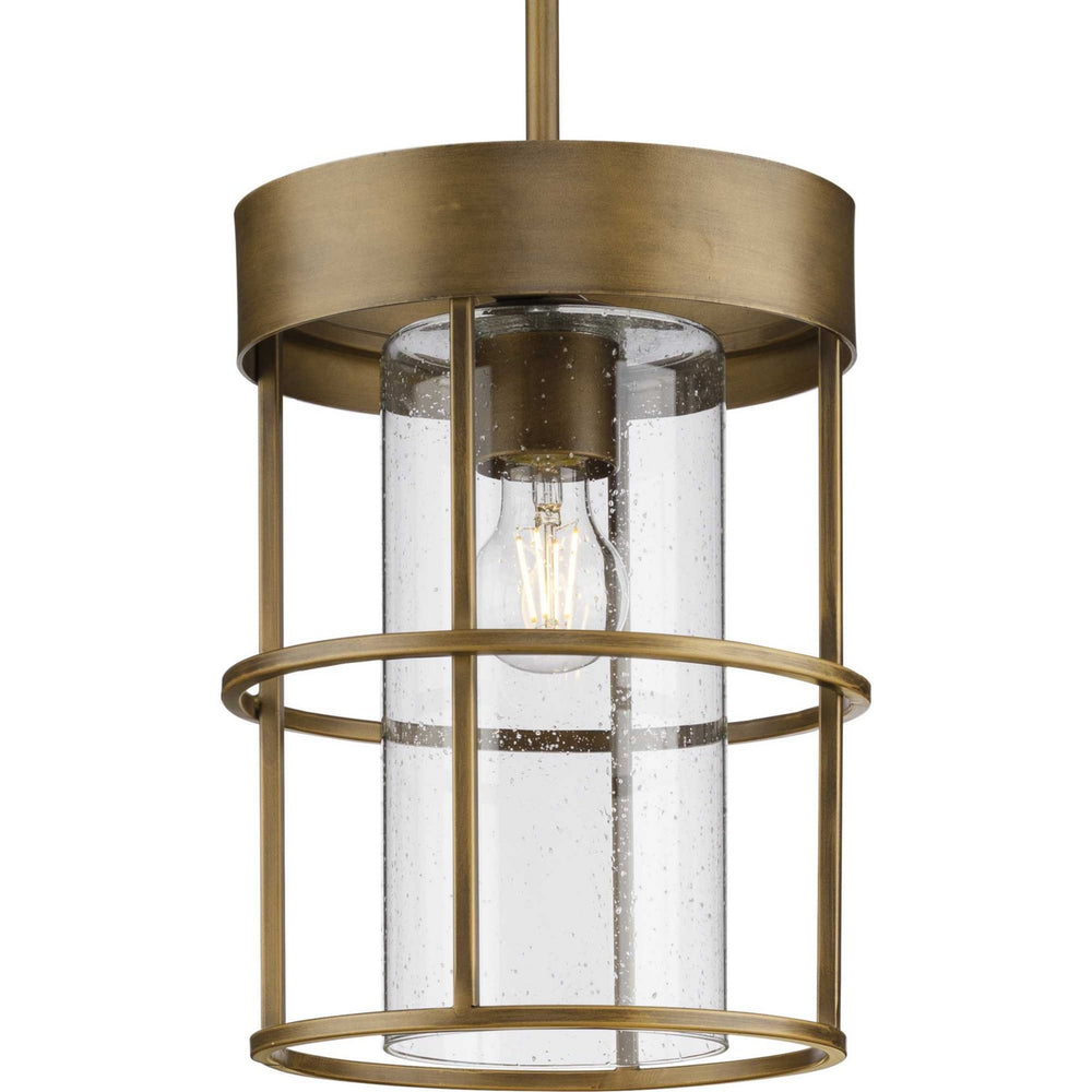 Progress Canada - One Light Pendant - Burgess - Aged Bronze- Union Lighting Luminaires Decor