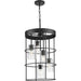 Progress Canada - Five Light Hall & Foyer Light - Burgess - Matte Black- Union Lighting Luminaires Decor