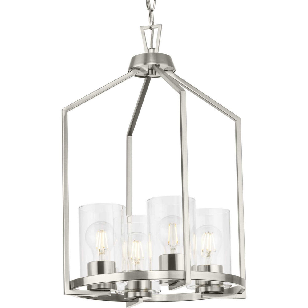 Progress Canada - Four Light Hall & Foyer Light - Goodwin - Brushed Nickel- Union Lighting Luminaires Decor