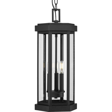 Progress Canada - Three Light Outdoor Hanging Lantern - Ramsey - Black- Union Lighting Luminaires Decor