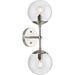 Progress Canada - Two Light Wall Sconce - Atwell - Brushed Nickel- Union Lighting Luminaires Decor