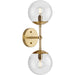 Progress Canada - Two Light Wall Sconce - Atwell - Brushed Bronze- Union Lighting Luminaires Decor