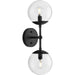 Progress Canada - Two Light Wall Sconce - Atwell - Matte Black- Union Lighting Luminaires Decor