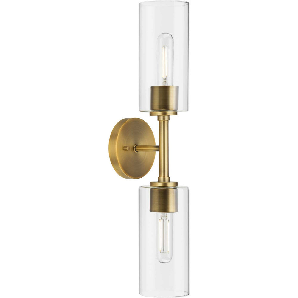 Progress Canada - Two Light Wall Bracket - Cofield - Vintage Brass- Union Lighting Luminaires Decor