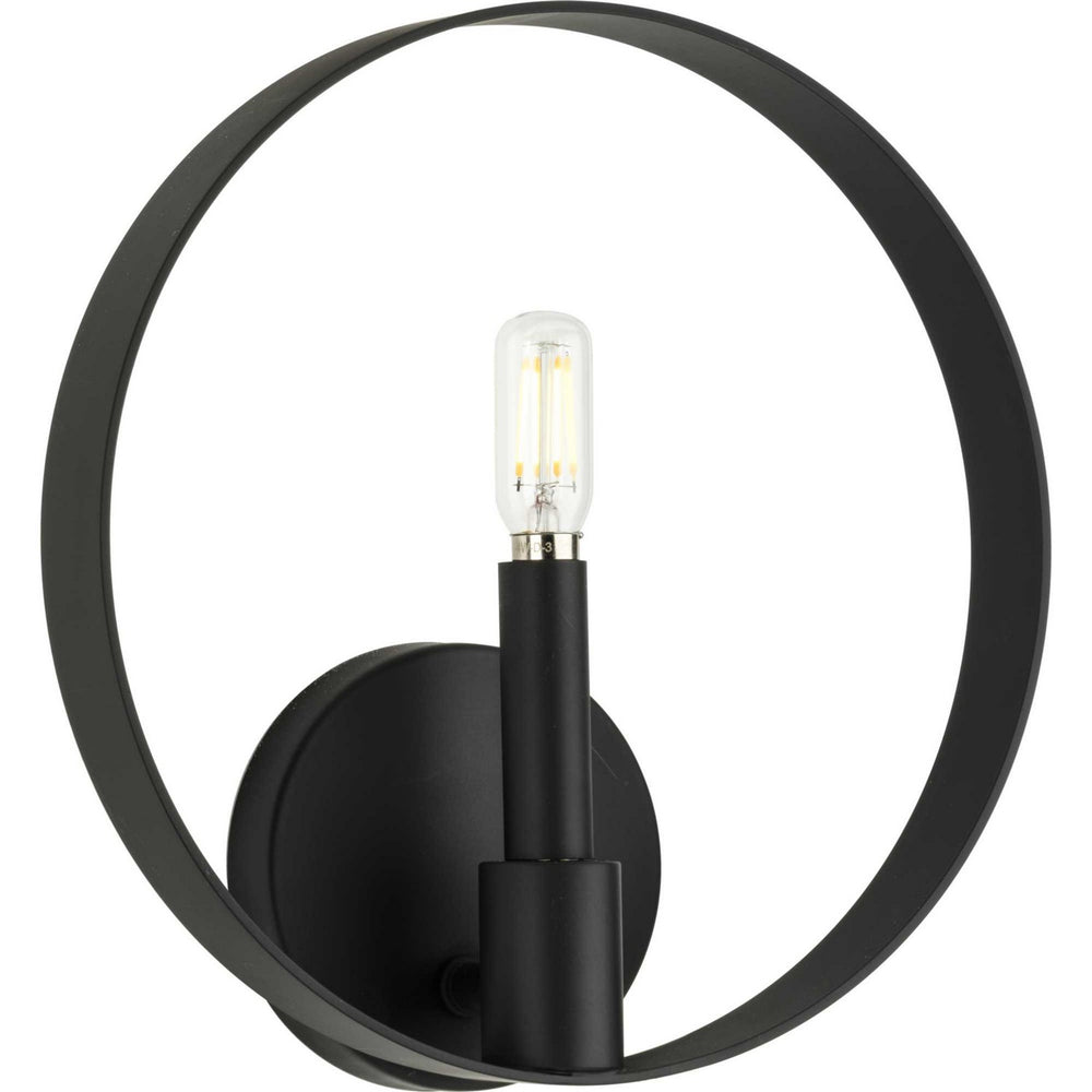 Progress Canada - One Light Wall Bracket - Breckenridge - Matte Black- Union Lighting Luminaires Decor