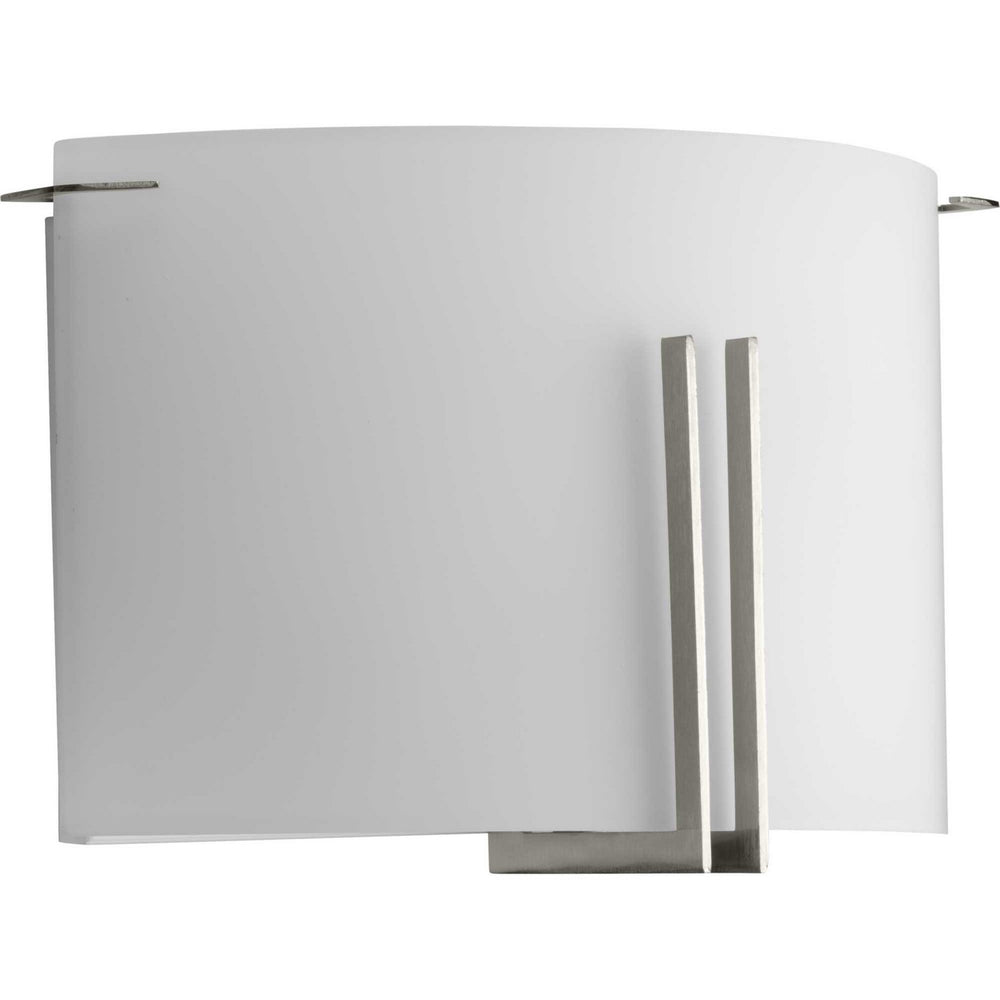 Progress Canada - Two Light Wall Sconce - Modern Glass Sconce - Brushed Nickel- Union Lighting Luminaires Decor