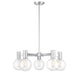Savoy House Canada - Five Light Chandelier - Wright - Chrome- Union Lighting Luminaires Decor