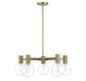 Savoy House Canada - Five Light Chandelier - Wright - Warm Brass- Union Lighting Luminaires Decor