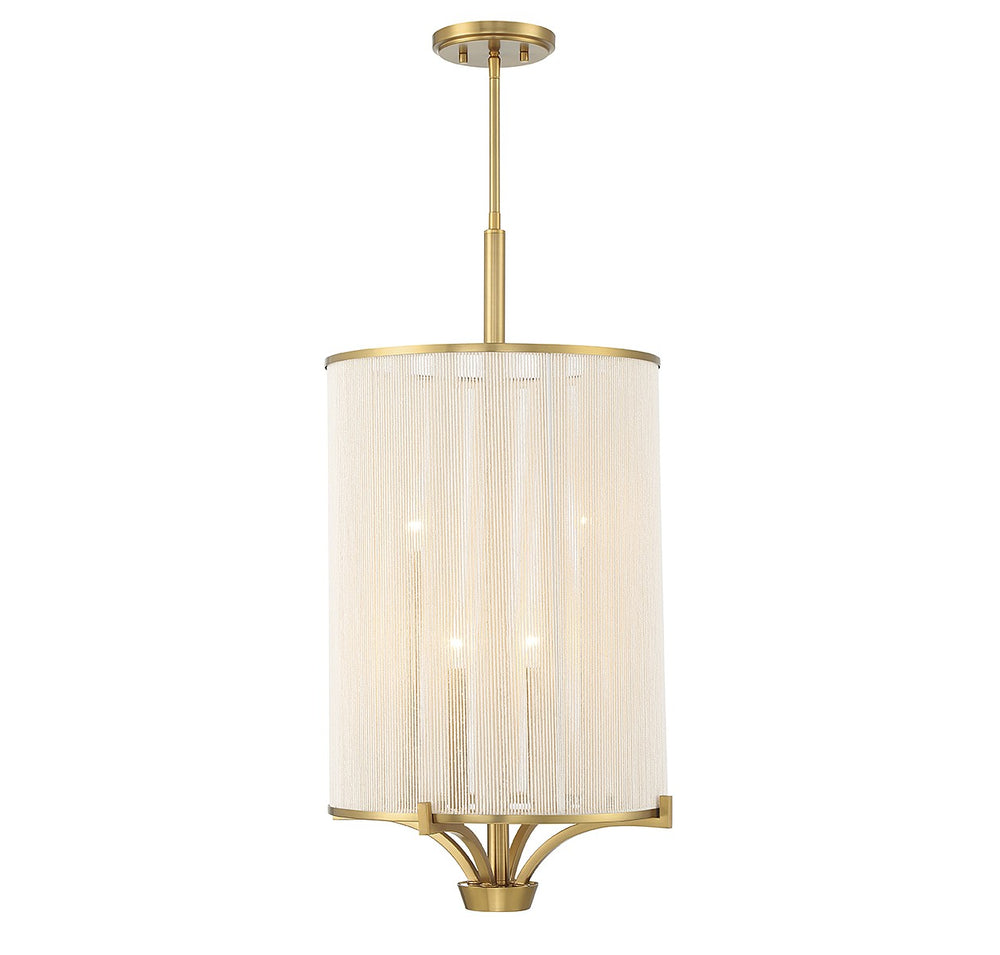Savoy House Canada - Four Light Chandelier - Wynwood - Warm Brass- Union Lighting Luminaires Decor