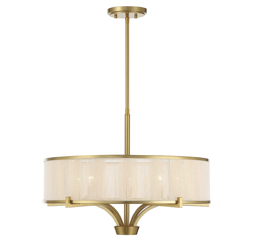 Savoy House Canada - Five Light Chandelier - Wynwood - Warm Brass- Union Lighting Luminaires Decor