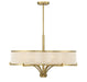Savoy House Canada - Six Light Chandelier - Wynwood - Warm Brass- Union Lighting Luminaires Decor