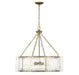 Savoy House - Five Light Pendant - Genry - Warm Brass- Union Lighting Luminaires Decor