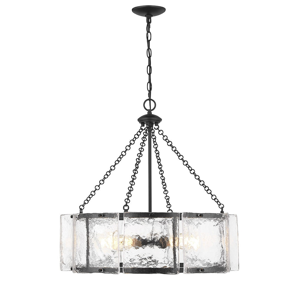Savoy House - Five Light Pendant - Genry - Matte Black- Union Lighting Luminaires Decor
