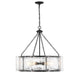 Savoy House - Five Light Pendant - Genry - Matte Black- Union Lighting Luminaires Decor