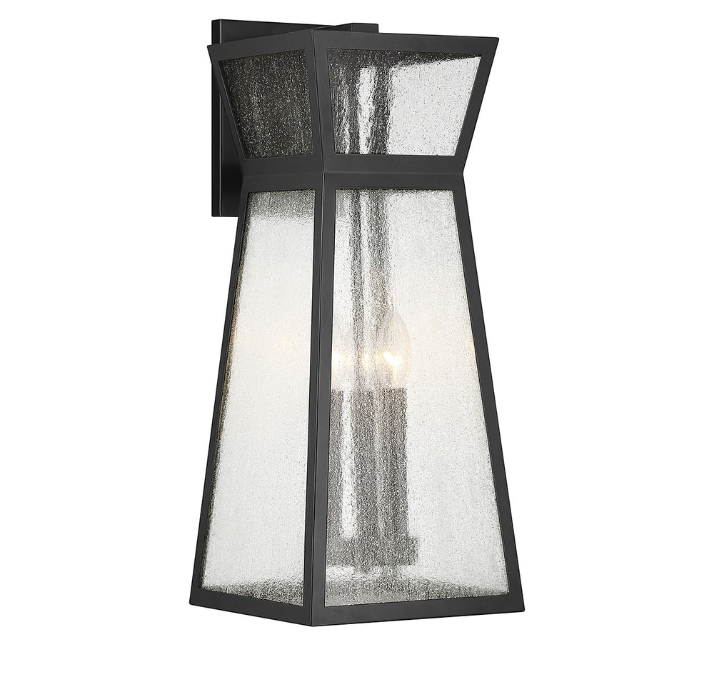 Savoy House Canada - Three Light Outdoor Wall Lantern - Millford - Matte Black- Union Lighting Luminaires Decor