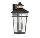 Savoy House Canada - Two Light Outdoor Wall Lantern - Kingsley - Matte Black with Warm Brass- Union Lighting Luminaires Decor