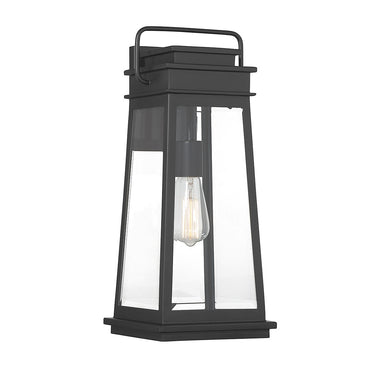 Savoy House - One Light Outdoor Wall Lantern - Boone - Matte Black- Union Lighting Luminaires Decor