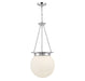 Savoy House - Three Light Pendant - Manor - Polished Nickel- Union Lighting Luminaires Decor
