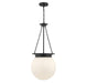 Savoy House - Three Light Pendant - Manor - Matte Black- Union Lighting Luminaires Decor