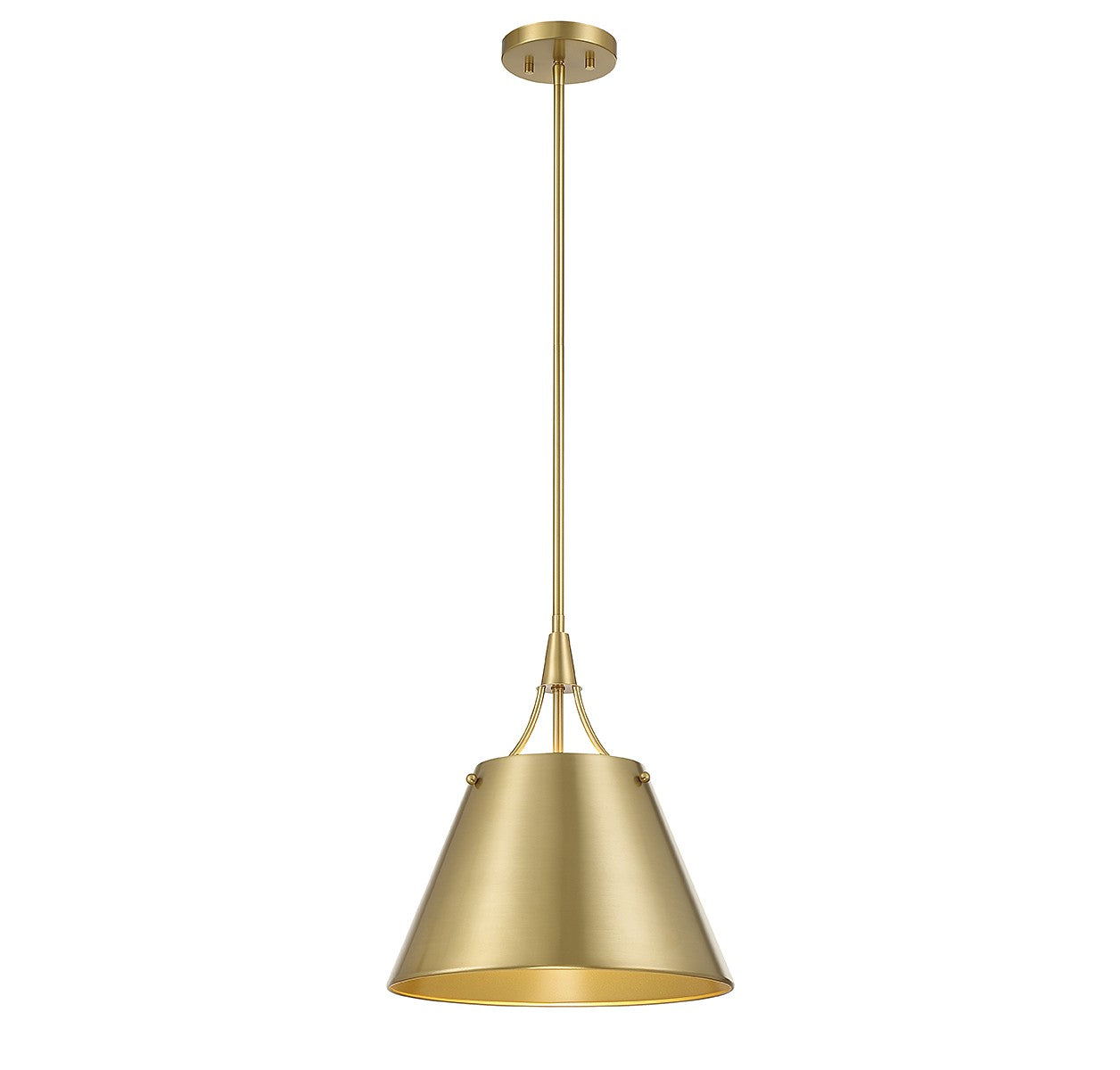 Savoy House - One Light Pendant - Willis - Warm Brass- Union Lighting Luminaires Decor