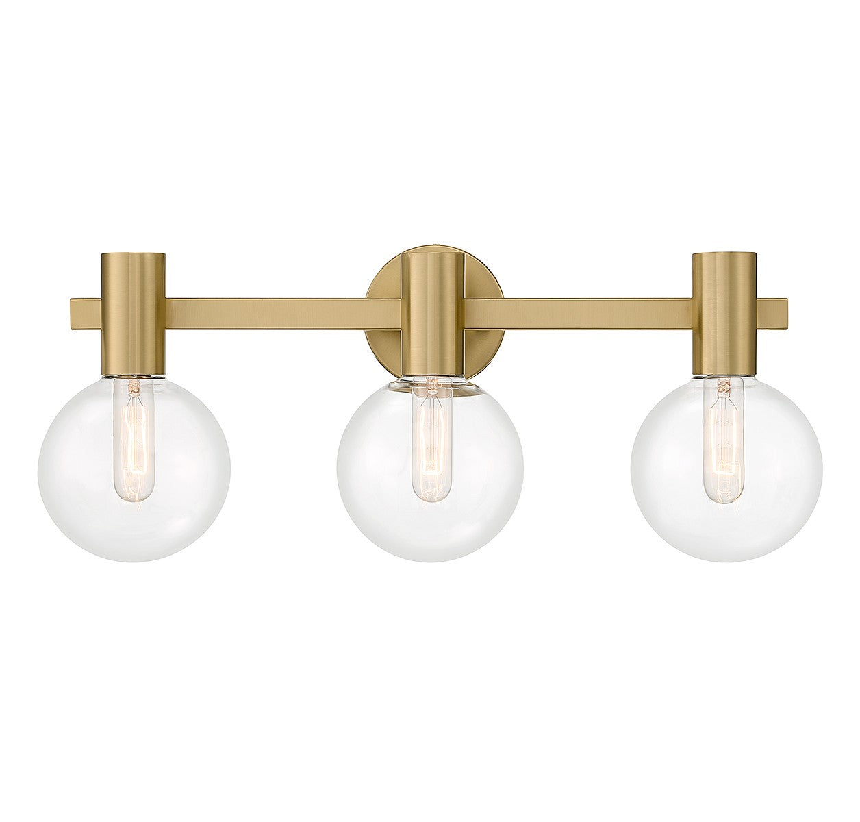 Savoy House - Three Light Bathroom Vanity - Wright - Warm Brass- Union Lighting Luminaires Decor